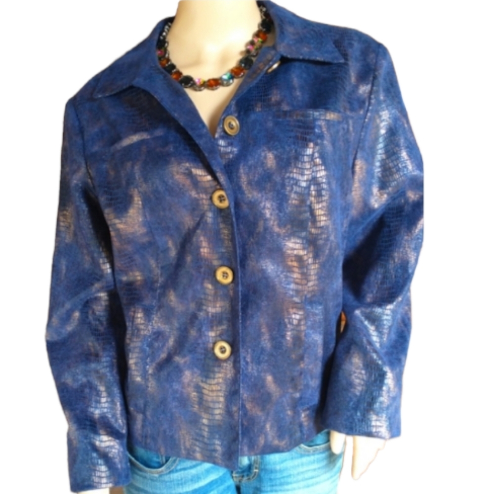 Unear Snake Skin Look Jacket
